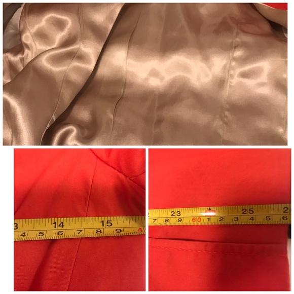 Banana Republic Trench Orange Rain Coat w/ belt-XS - Picture 7 of 8